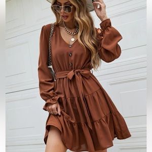 Rust Brown Dress